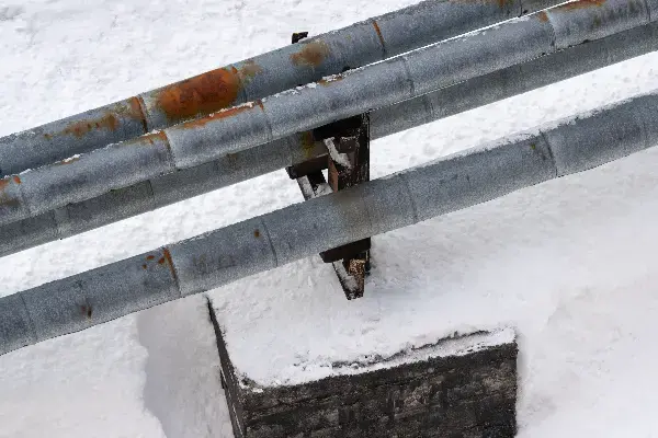 Old galvanized steel pipe removed during a repipe