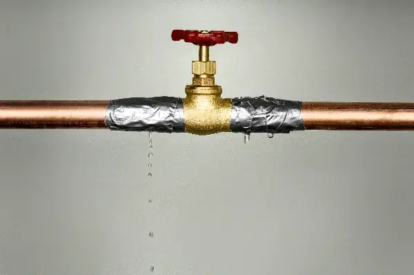 Leaking supply line traced to its source in a New York home