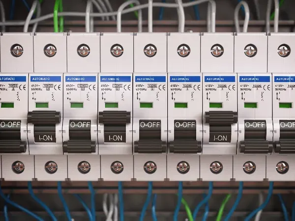 New breaker panel installed with room for added circuits
