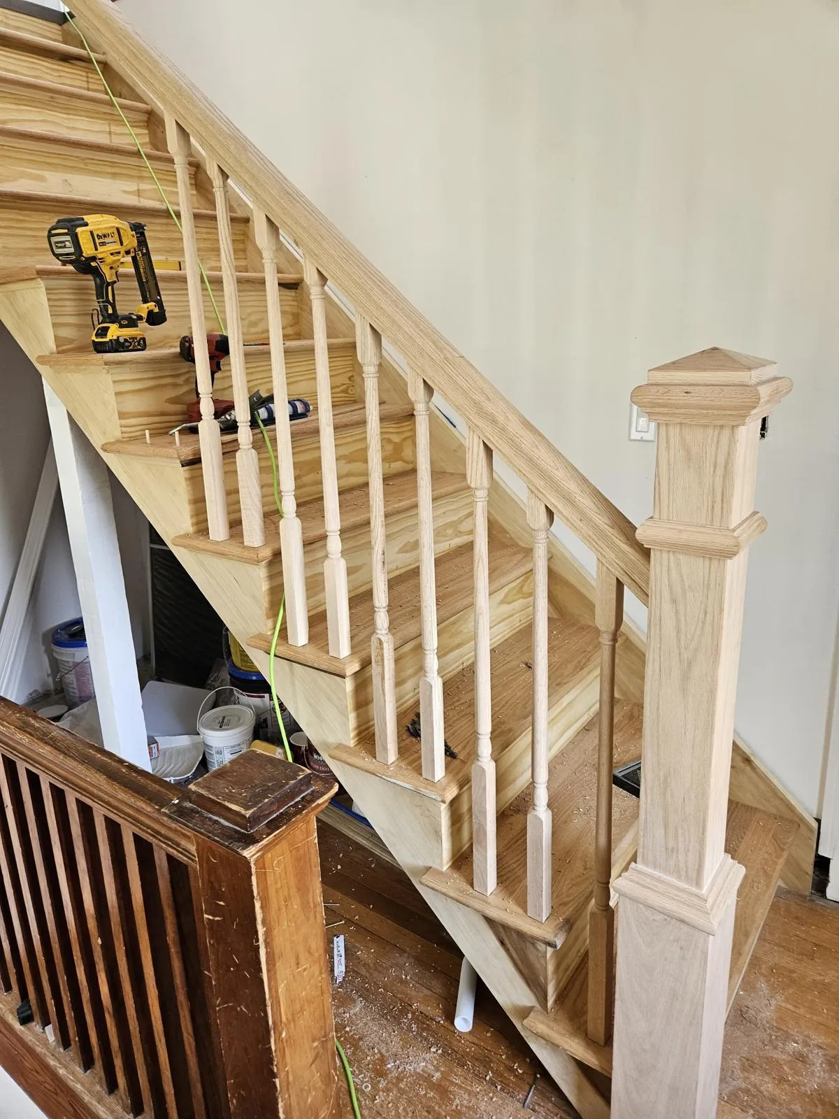 Interior trim carpentry on a residential property in New York