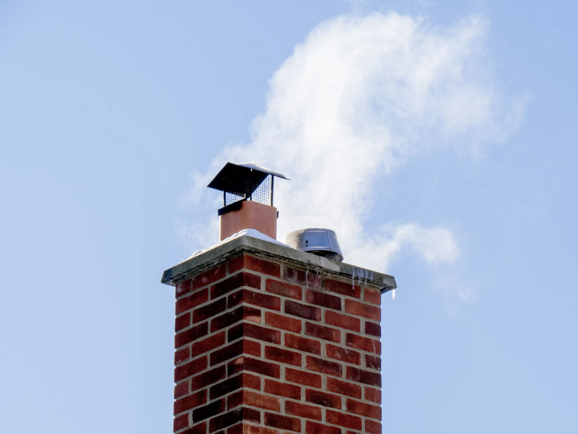 Chimney restoration on a residential chimney in New York