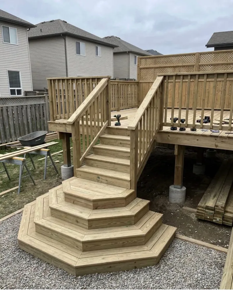 Custom deck construction completed in New York