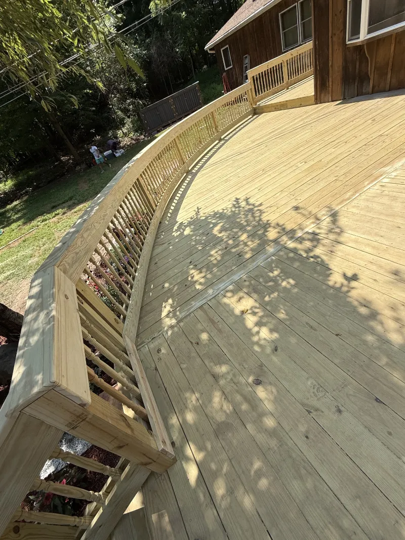 Deck construction completed in New York