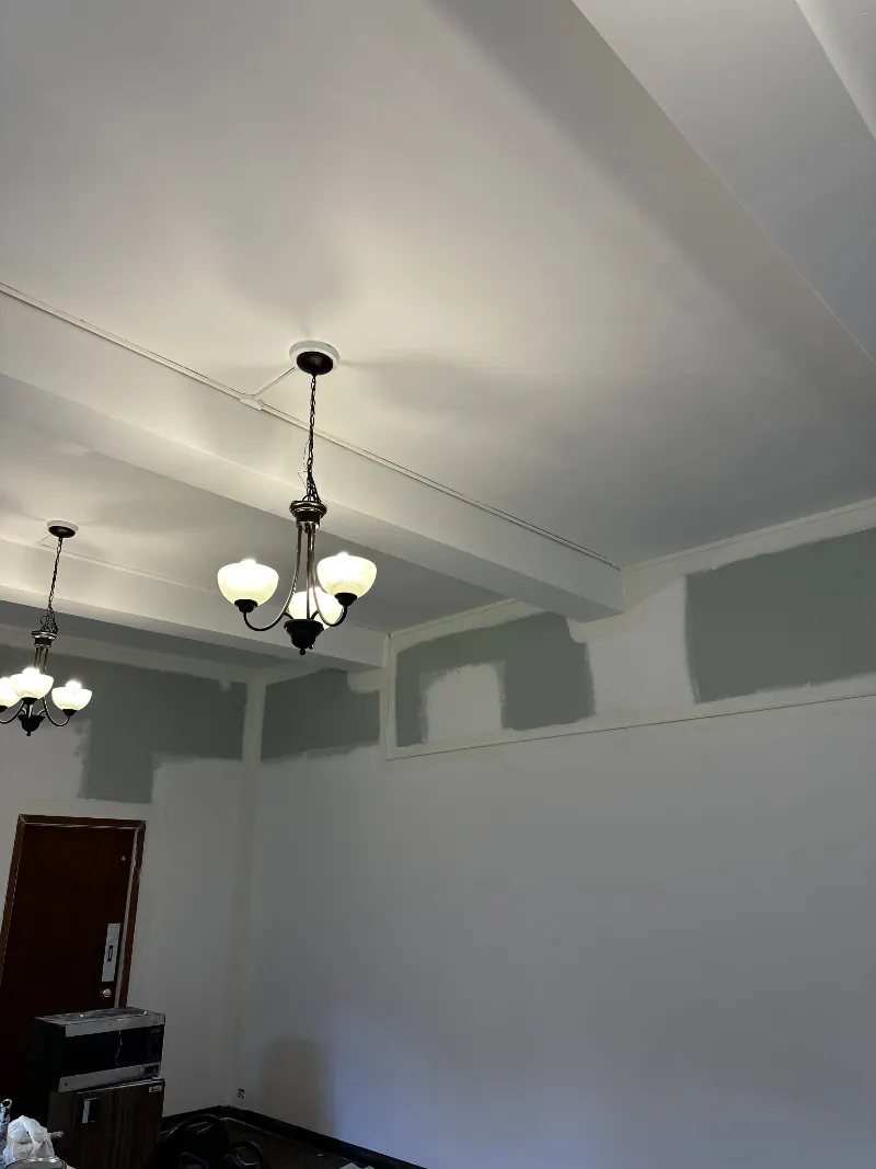 Interior painting in a renovated room