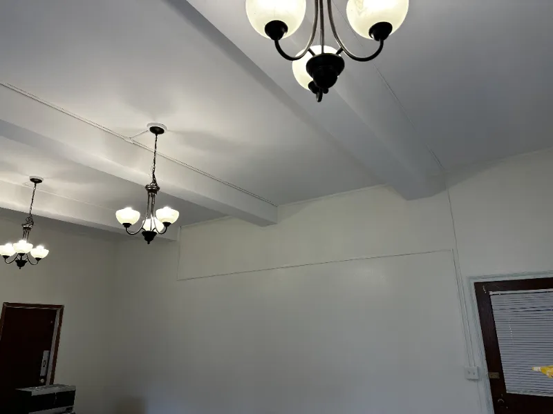Interior painting with finished edges