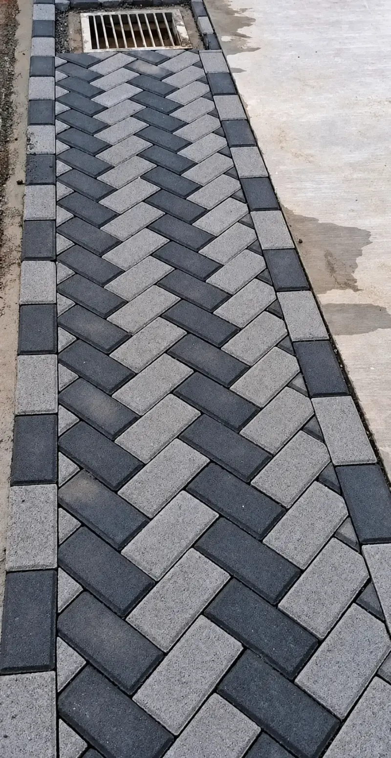 Sidewalk installation on a residential property in New York