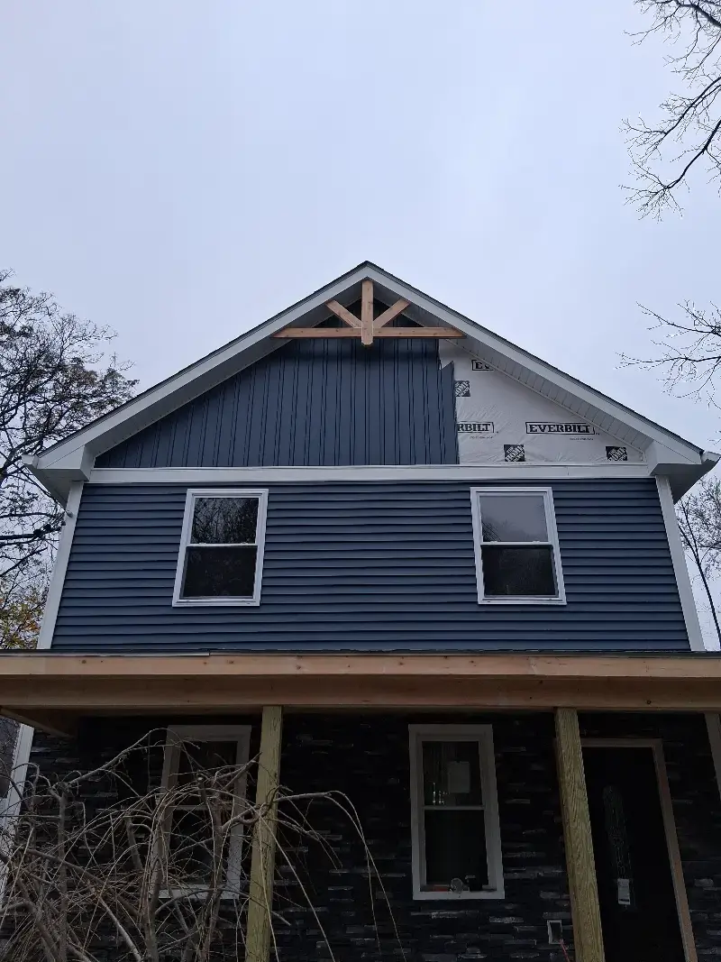 Siding installation on a residential property in New York