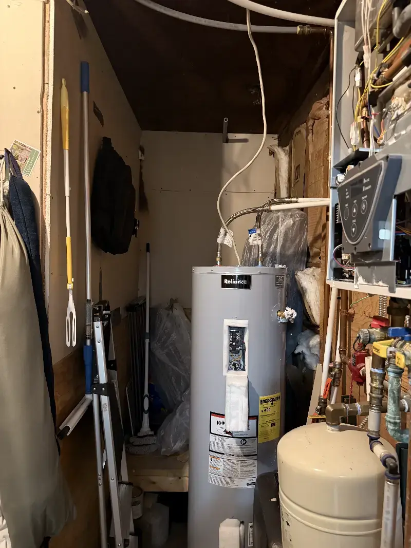 Water heater installation in a New York home